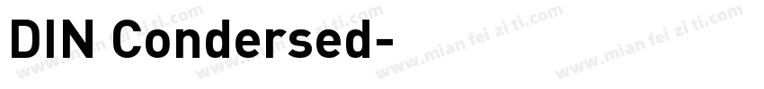 DIN Condersed字体转换